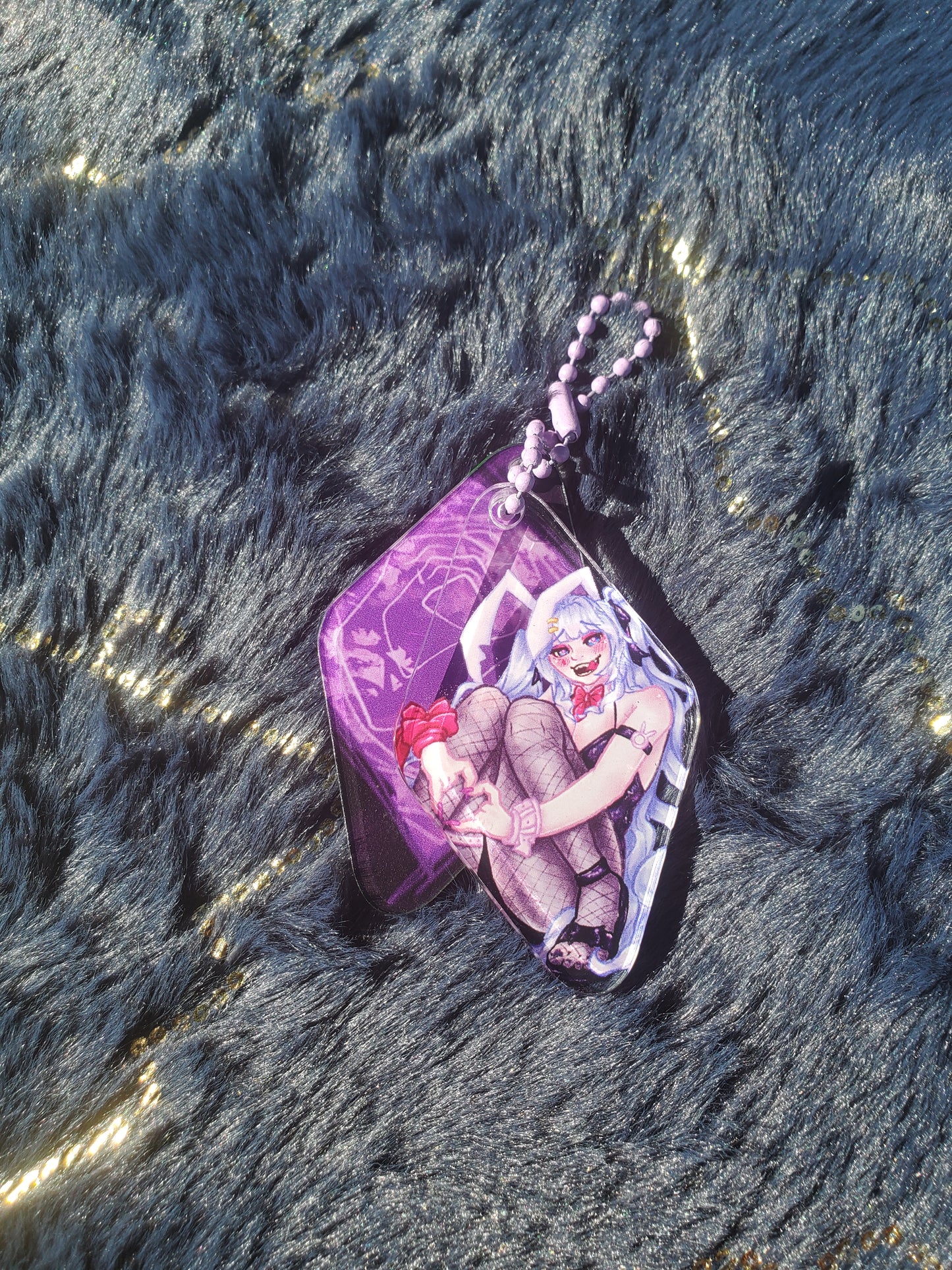 (Pre-order) Doodle Bunny Hatsune Miku Diamond Keychain