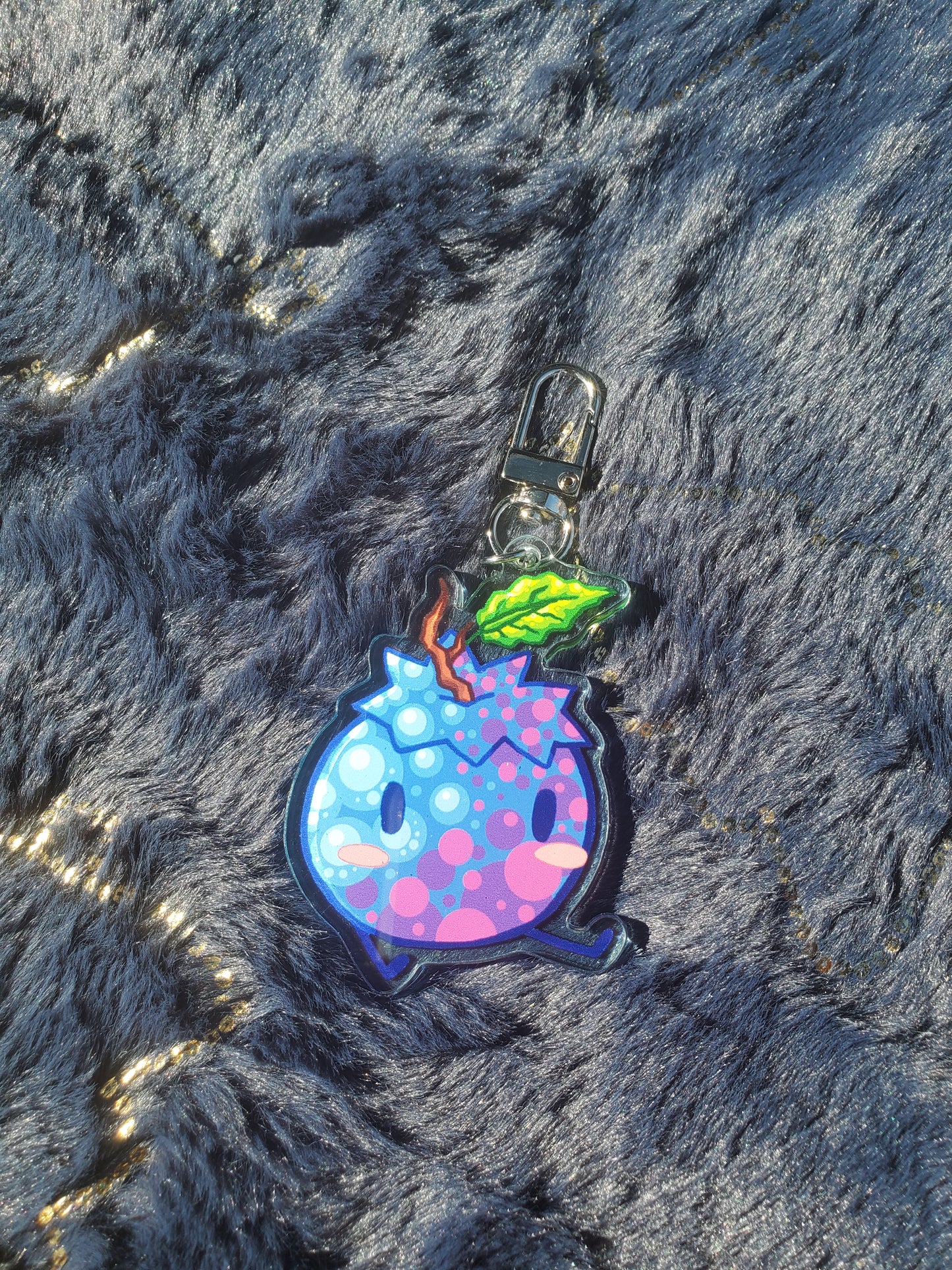 (Pre-order) Sitting Blueberry Keychain