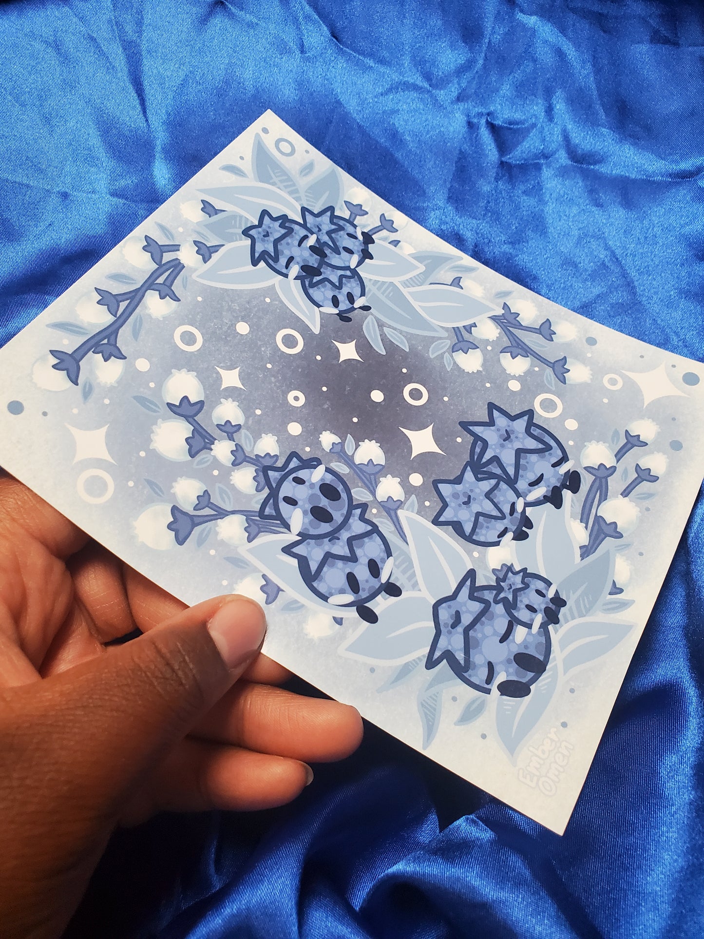 Blueberry Sprout Art Print