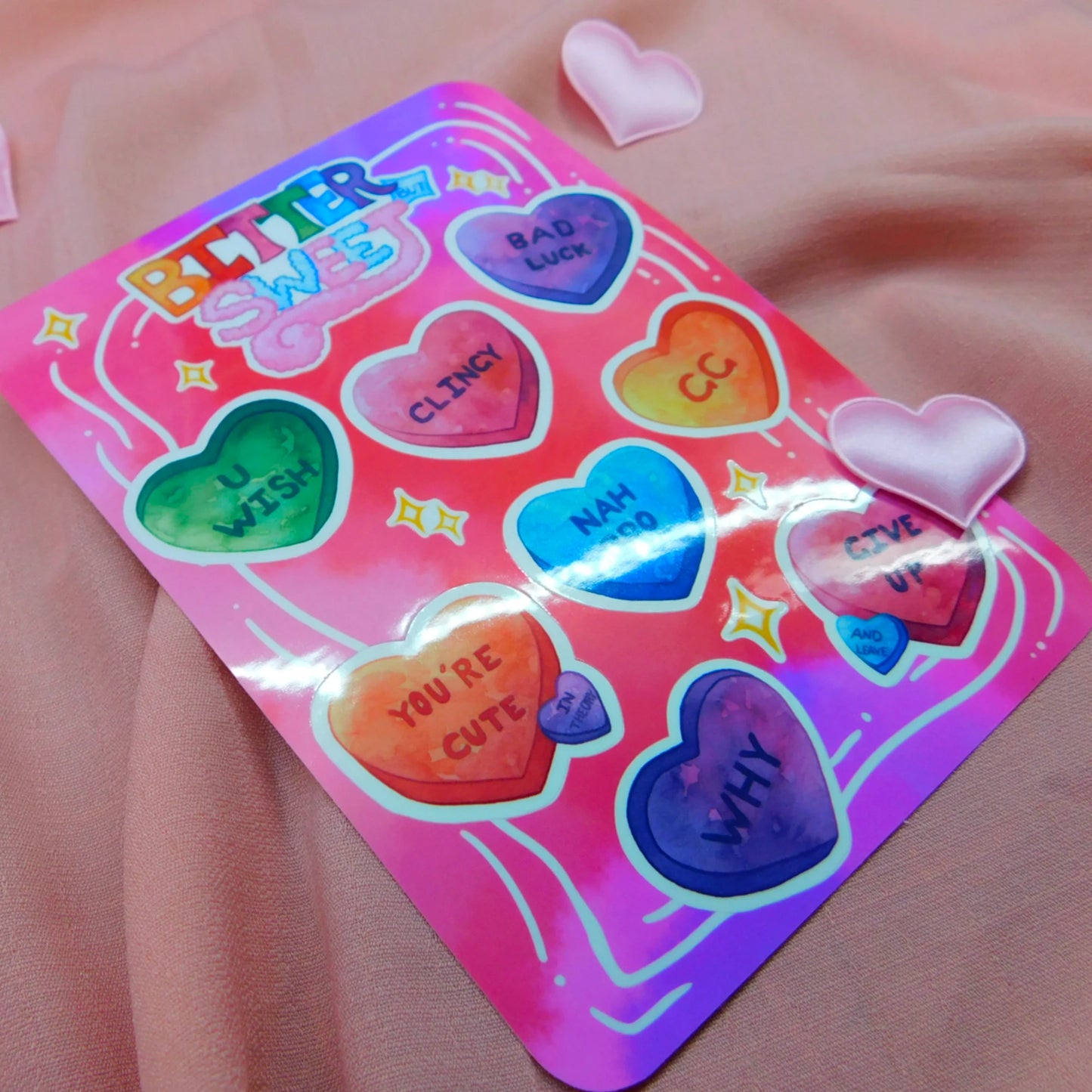 Bitter Sweet Anti-valentine' s Day Sticker Sheet
