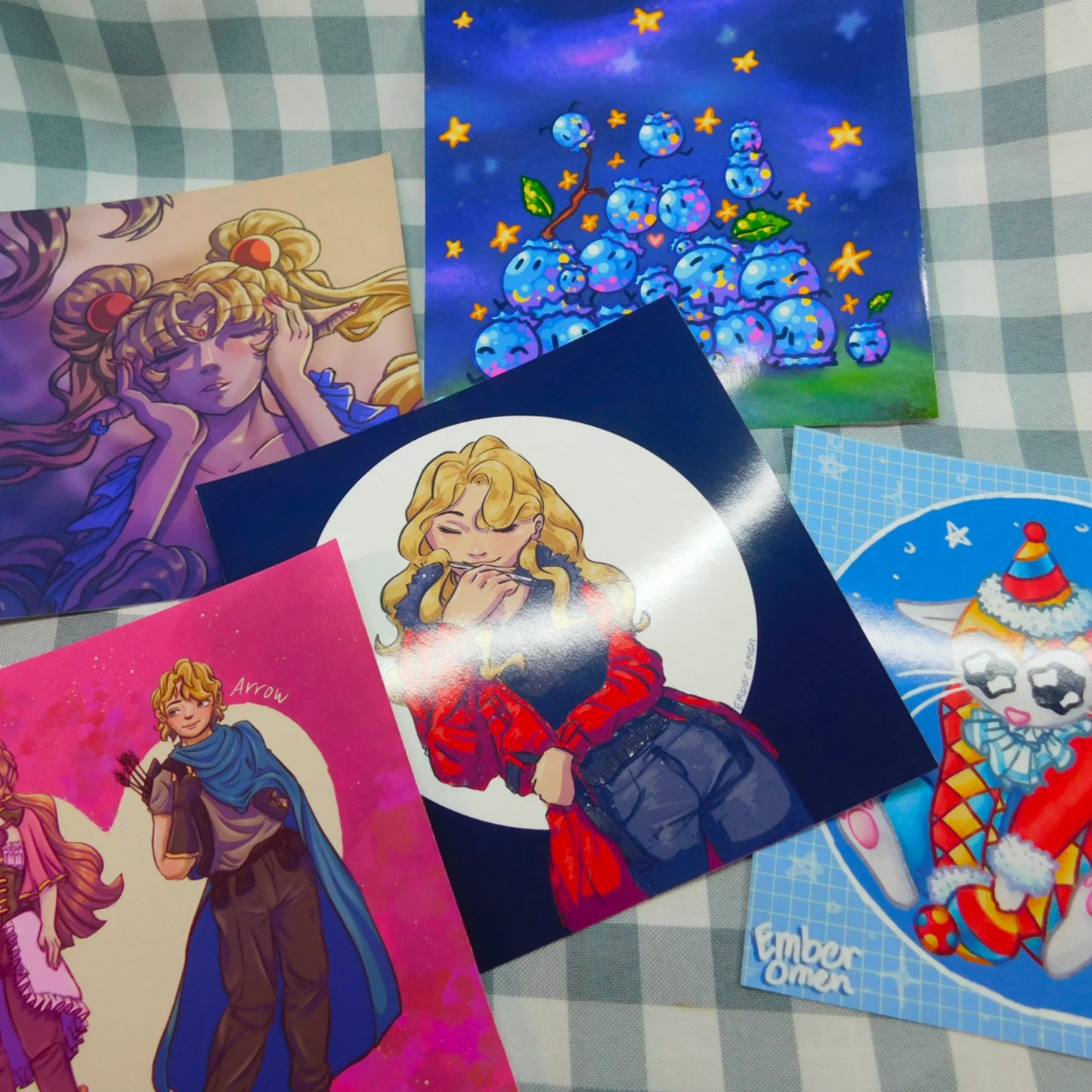 Girl in Red Art Print