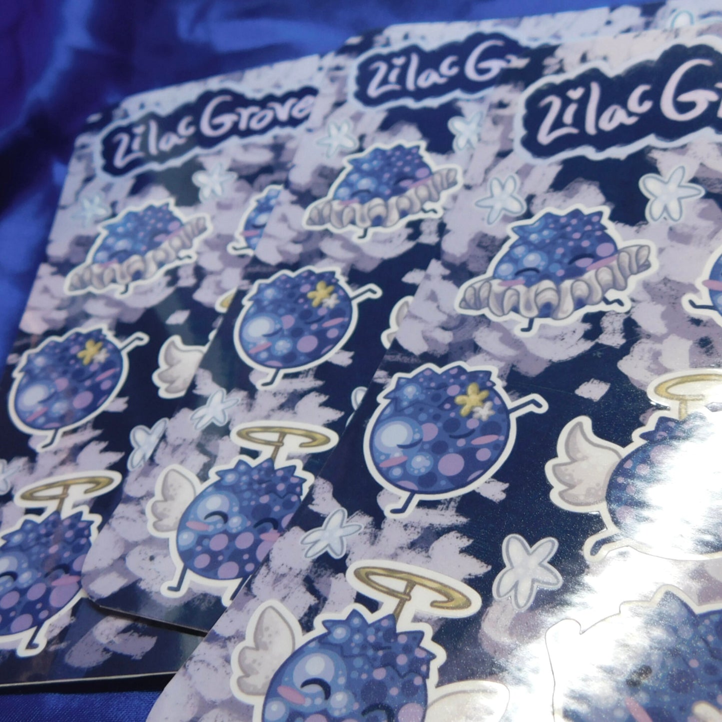 Blueberry Lilac Grove Sticker Sheet