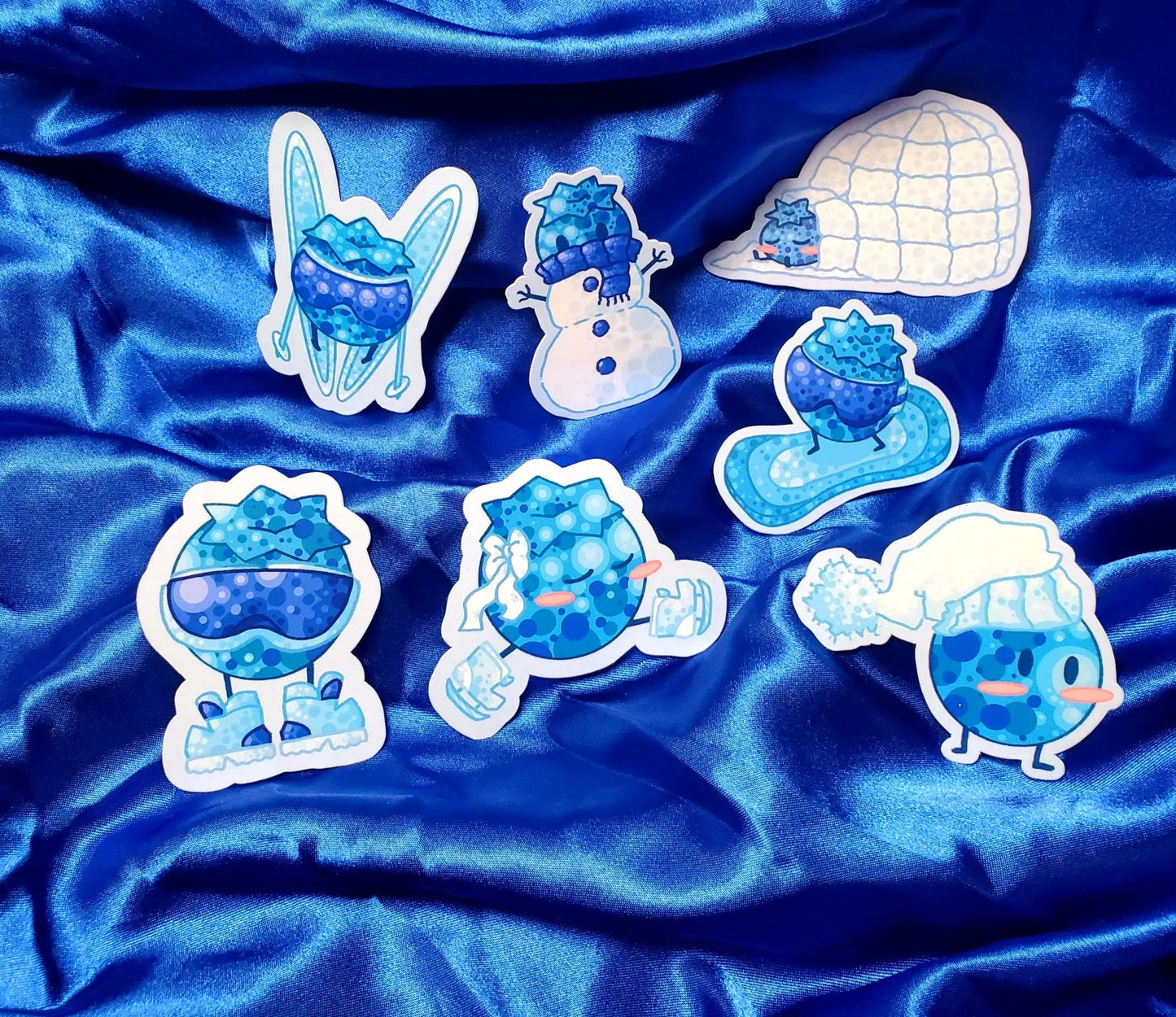 Blueberry Winter Freeze Sticker