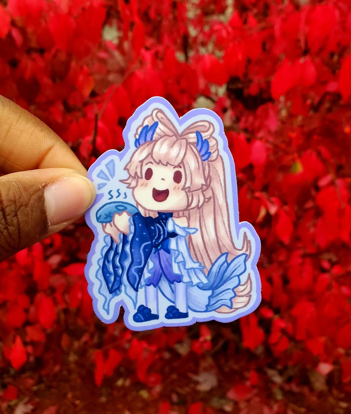 Doodle Genshin Impact Sangonomiya Kokomi Sticker