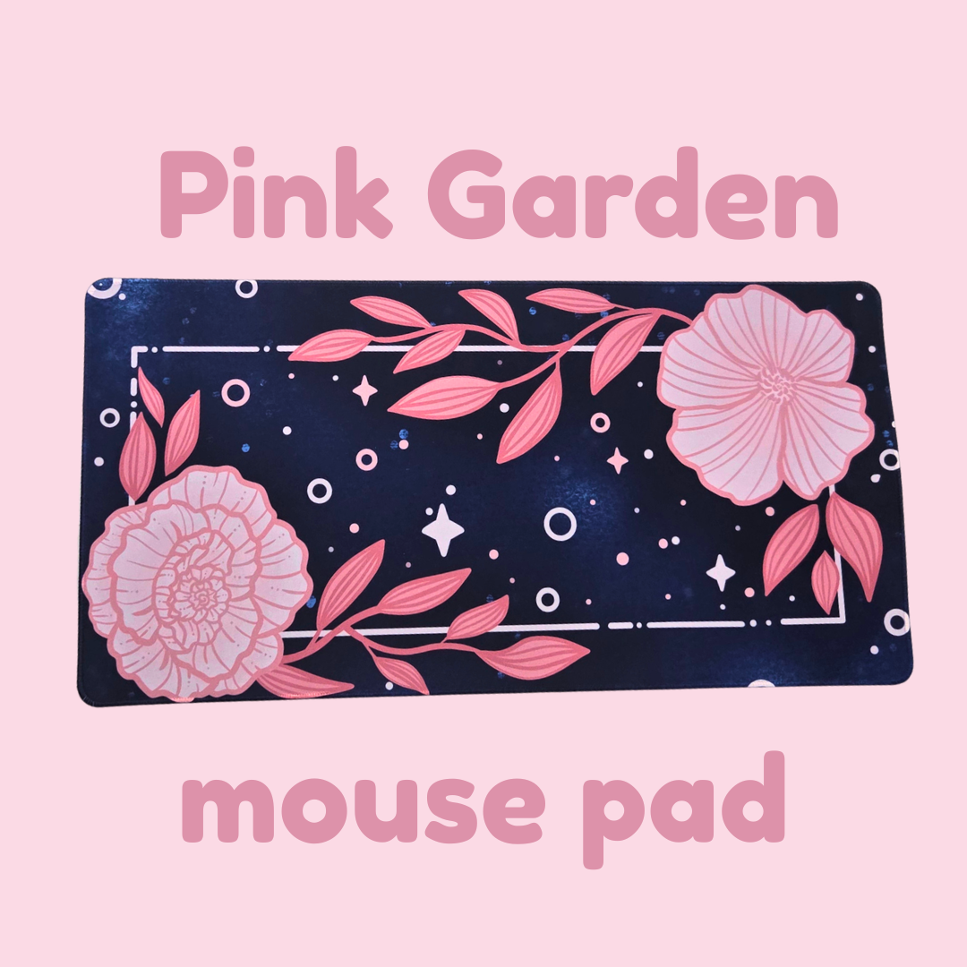 (Pre-order) Pink Garden Mouse Pad