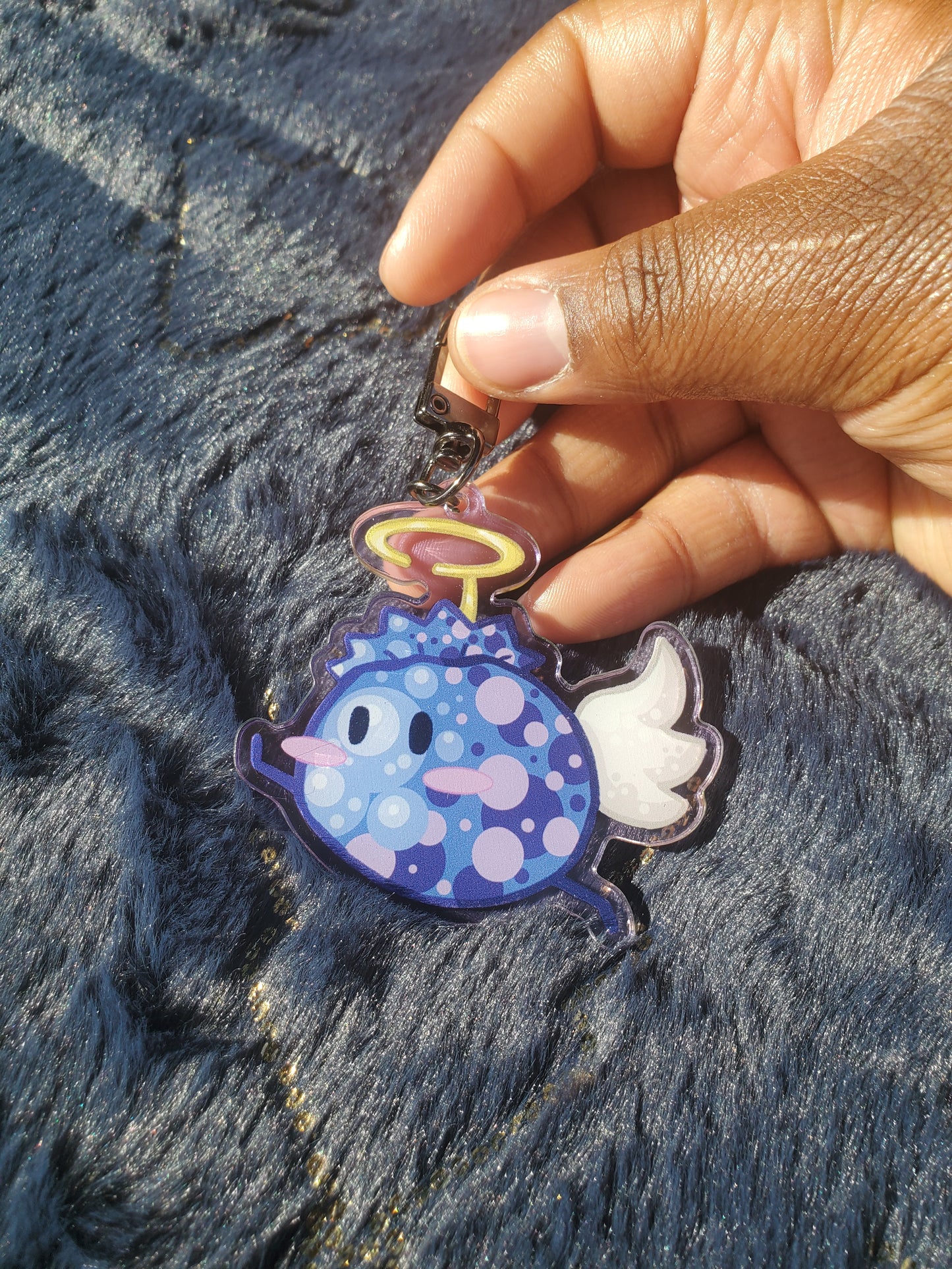 (Pre-order) Flying Blueberry Keychain