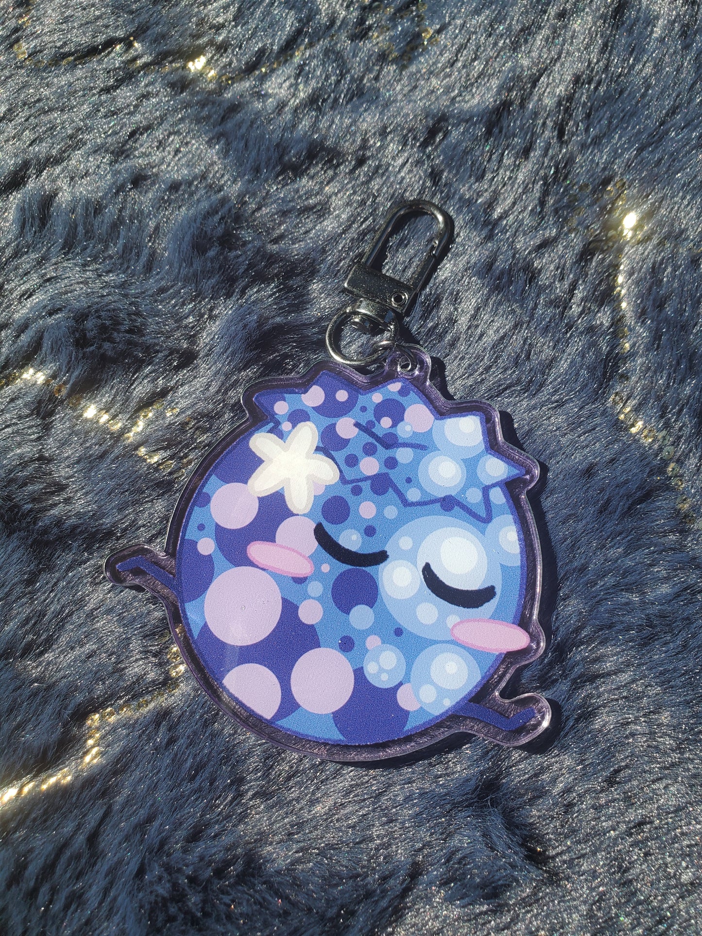 (Pre-order) Jumping Blueberry Keychain