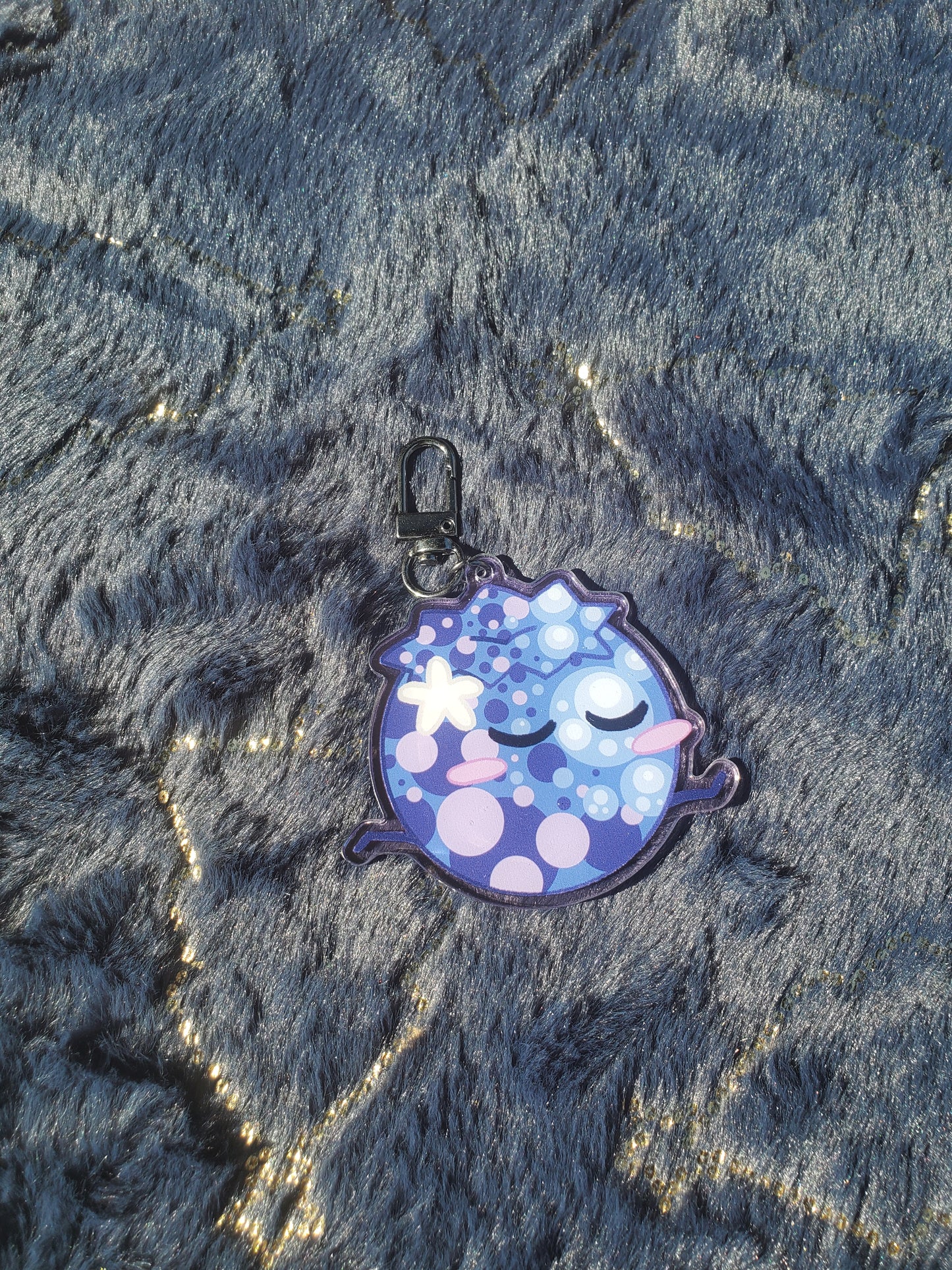 (Pre-order) Jumping Blueberry Keychain