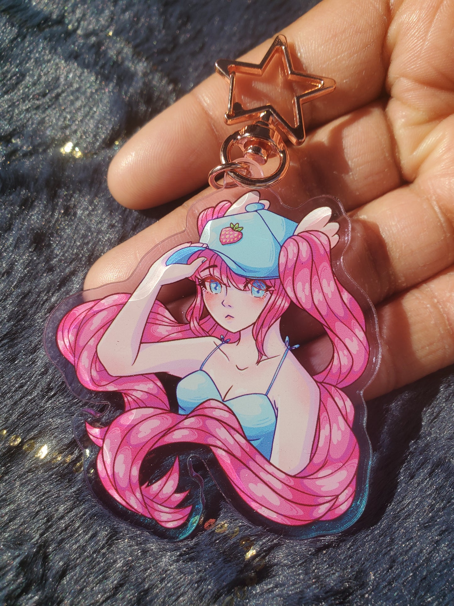 (Pre-order) Lily Berry Heart Keychain