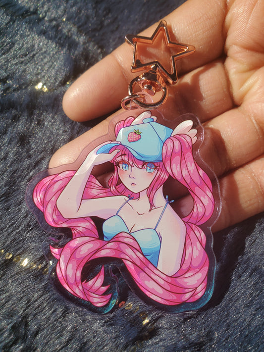 (Pre-order) Lily Berry Heart Keychain