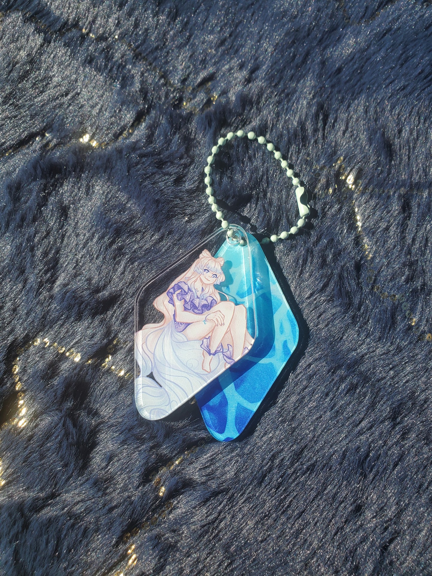 (Pre-order) Doodle Genshin Impact Sangonomiya Kokomi Diamond Keychain