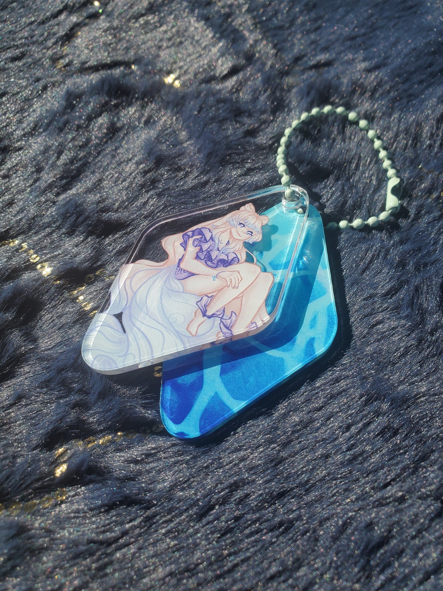 (Pre-order) Doodle Genshin Impact Sangonomiya Kokomi Diamond Keychain