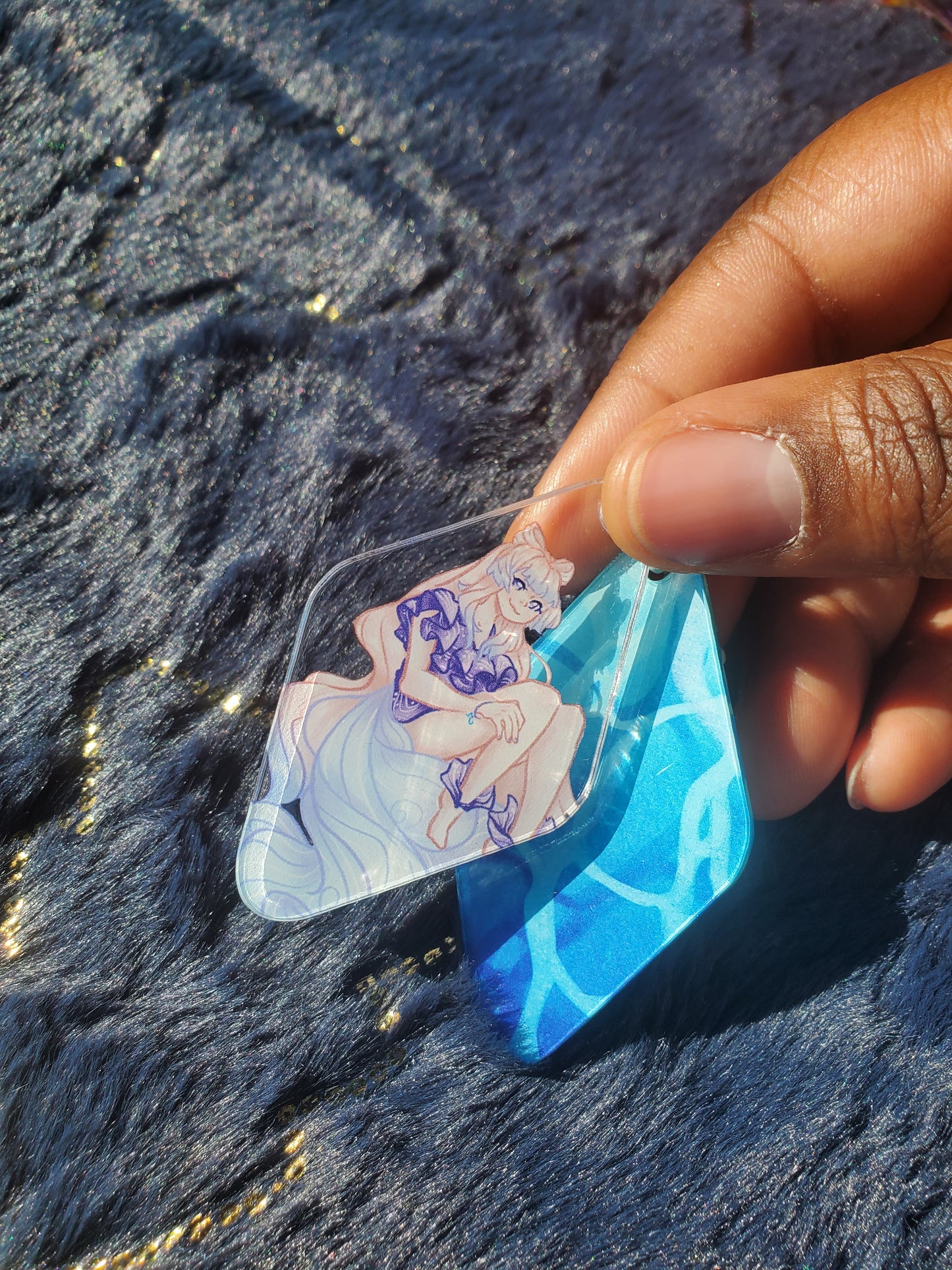 (Pre-order) Doodle Genshin Impact Sangonomiya Kokomi Diamond Keychain