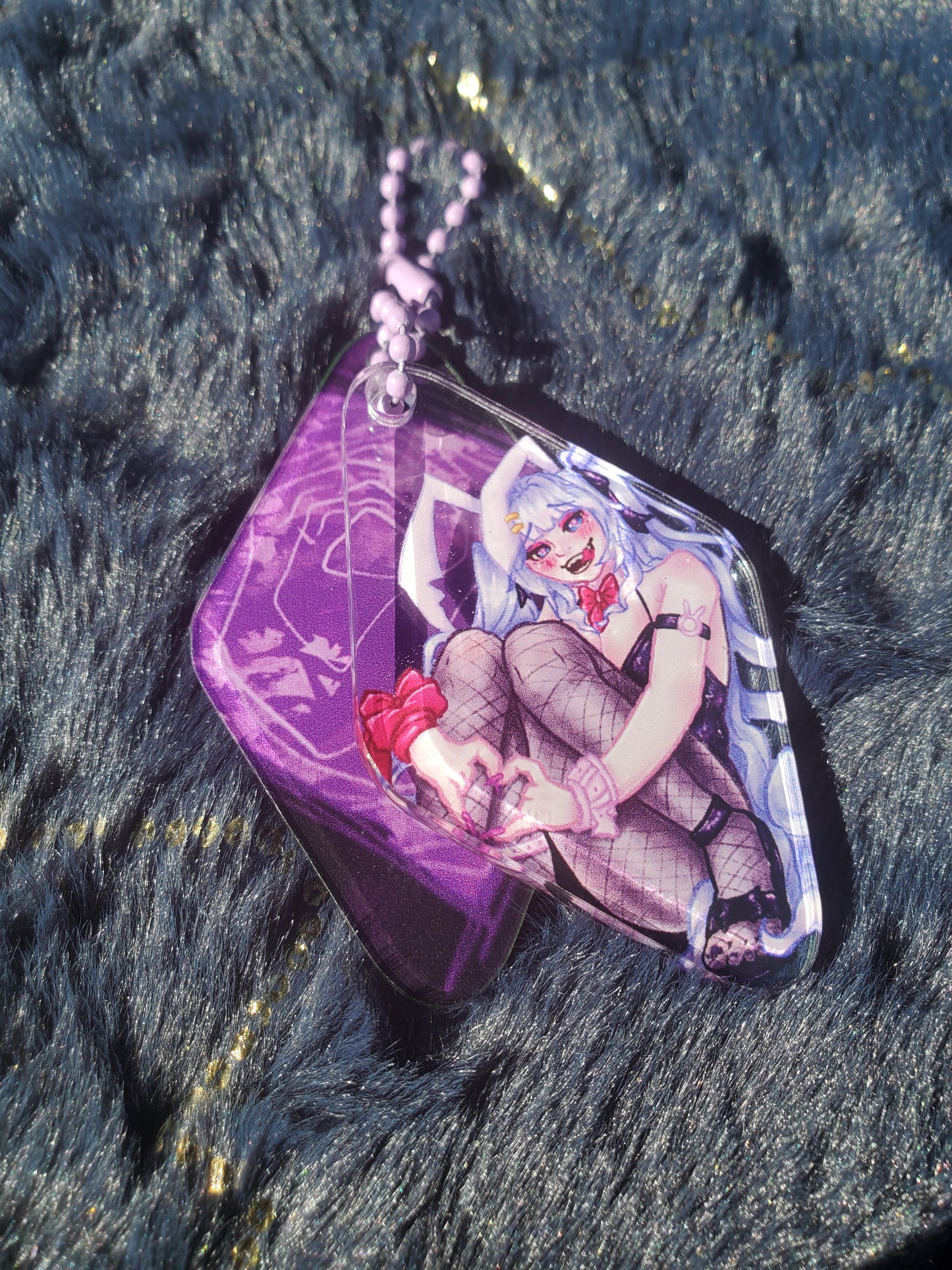 (Pre-order) Doodle Bunny Hatsune Miku Diamond Keychain