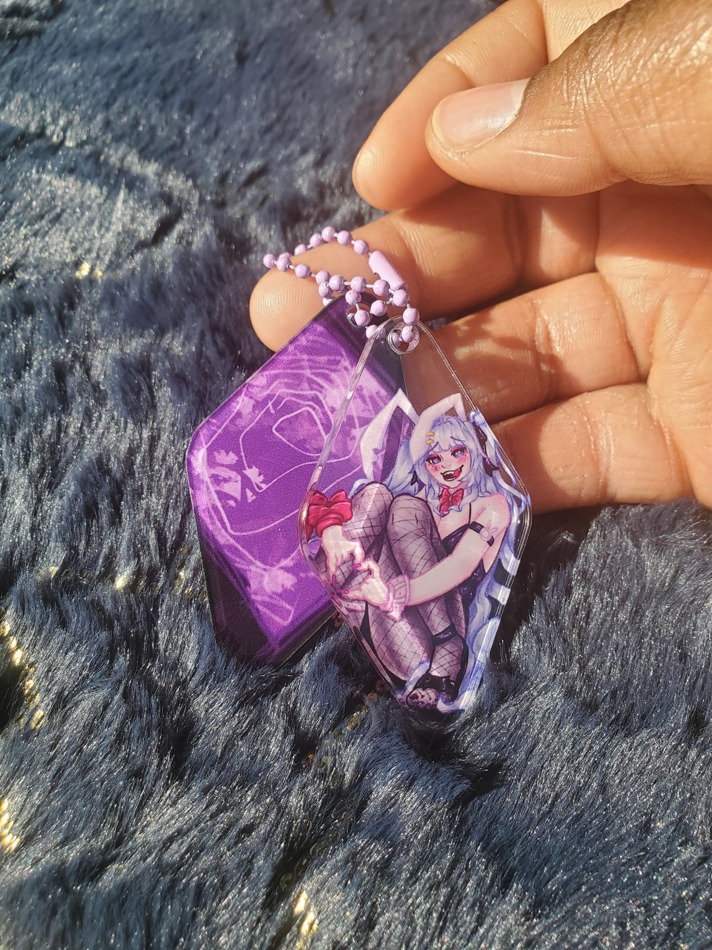 (Pre-order) Doodle Bunny Hatsune Miku Diamond Keychain