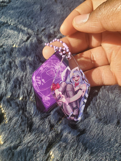 (Pre-order) Doodle Bunny Hatsune Miku Diamond Keychain