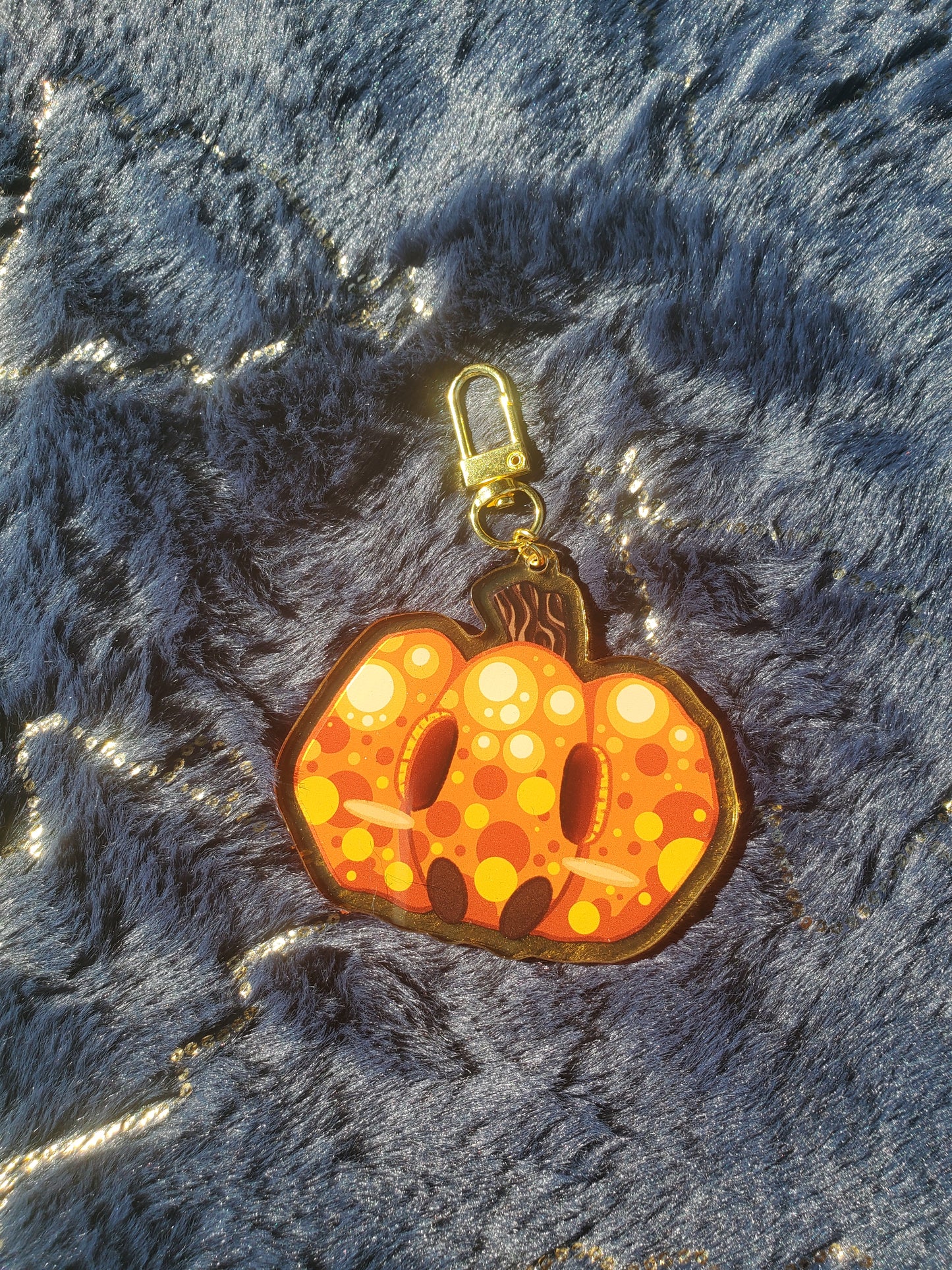 (Pre-order) Blueberry Pumpkin Keychain