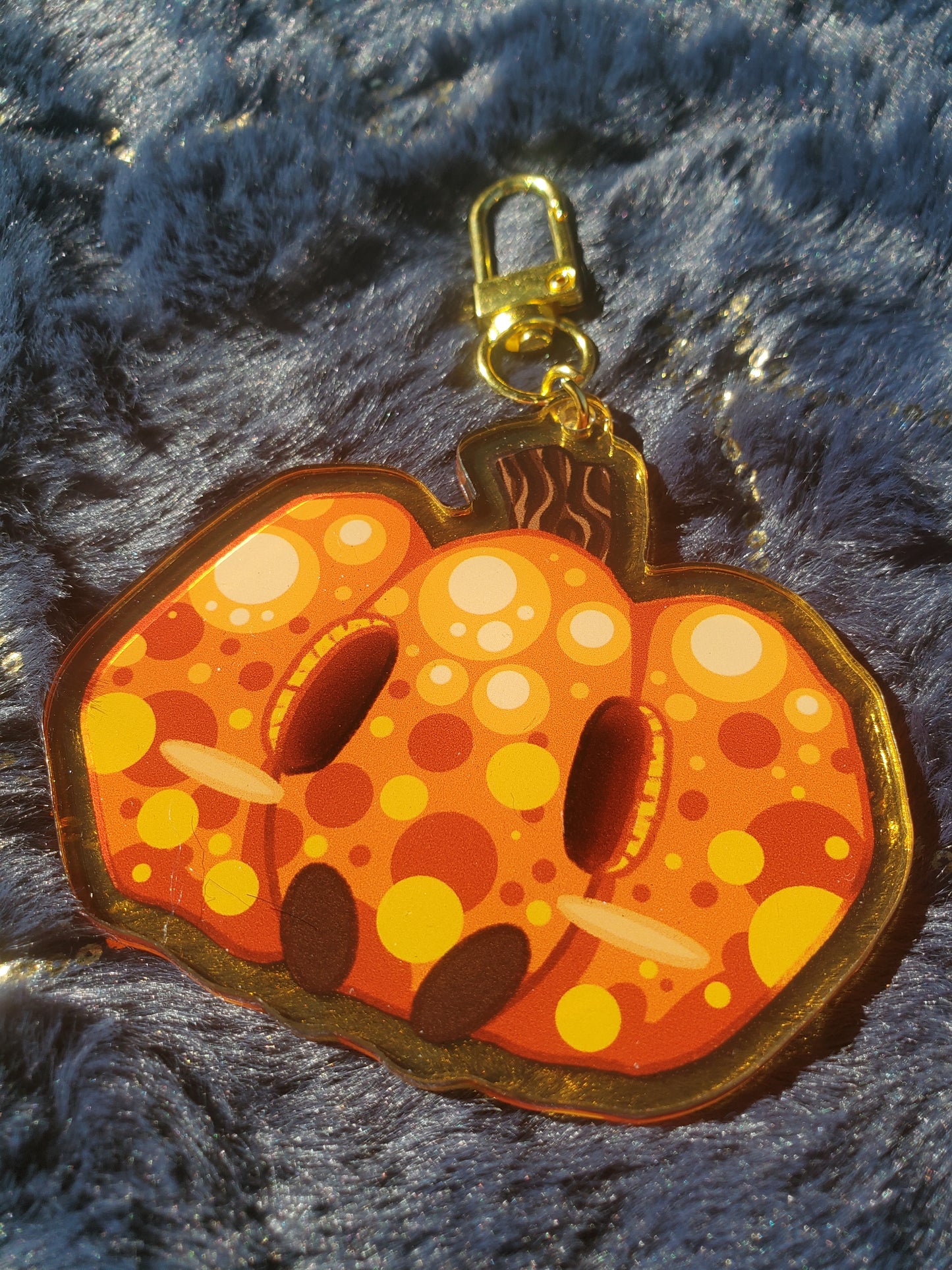 (Pre-order) Blueberry Pumpkin Keychain
