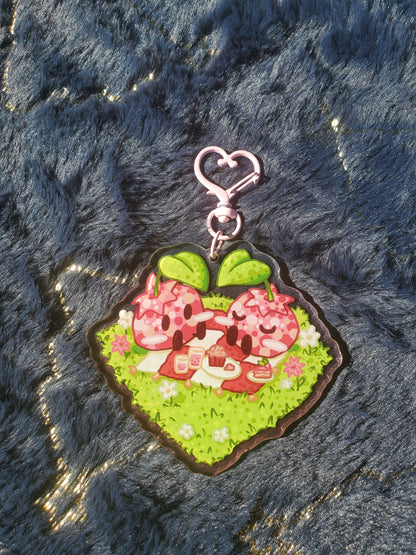 (Pre-order) Pink Blueberry Picnic Date Keychain