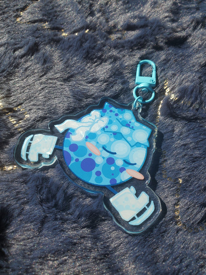 (Pre-order) Skiting Blueberry Keychain