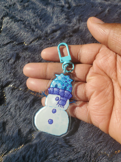 (Pre-order) Snowman Blueberry Keychain