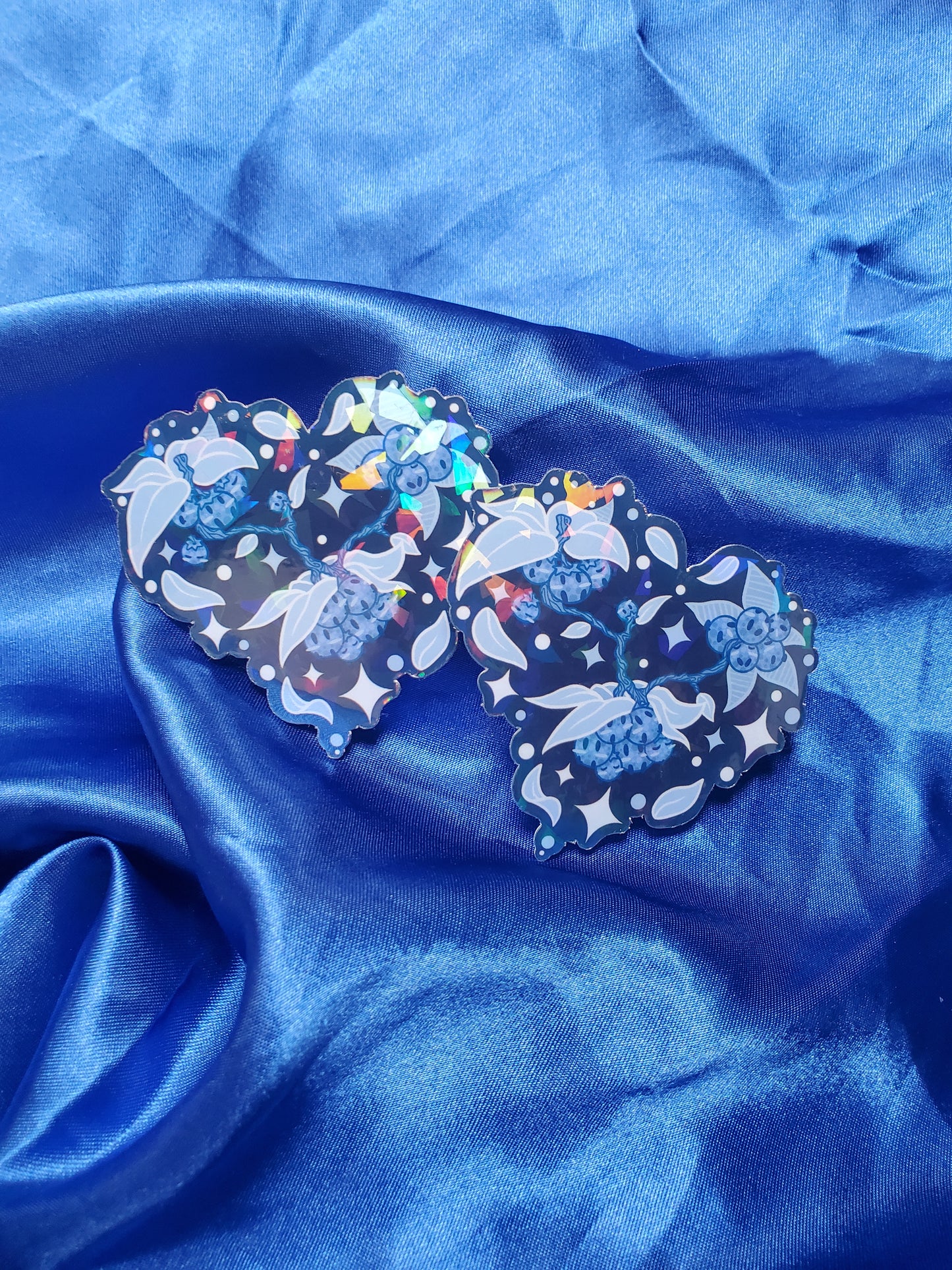 Blueberry Heart Sticker