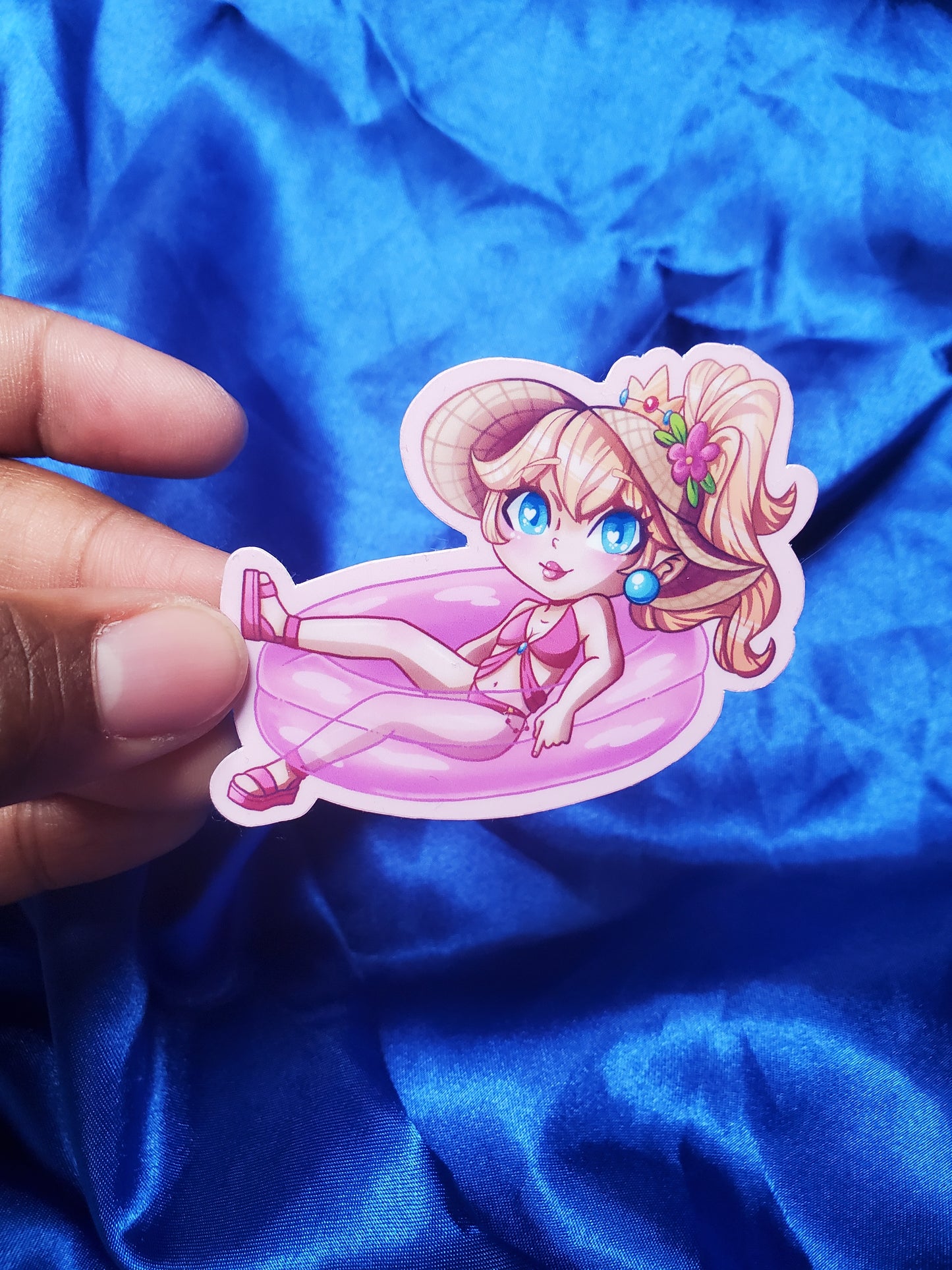 Beach day Princess Stickers