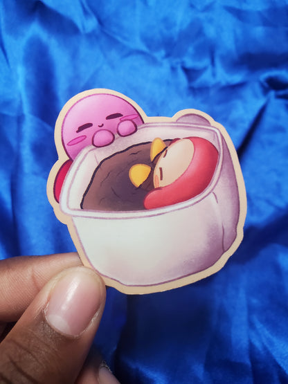 Doodle Waddle Dee & Kirby Sticker