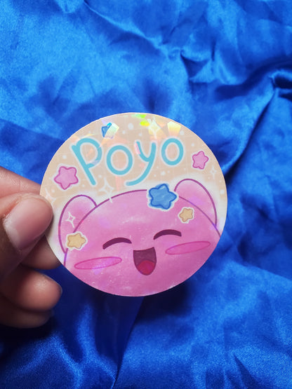 Doodle Kirby Food & Poyo Sticker
