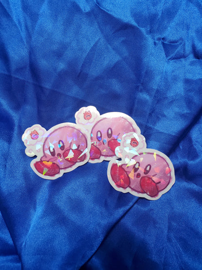 Doodle Kirby Thinking Sticker