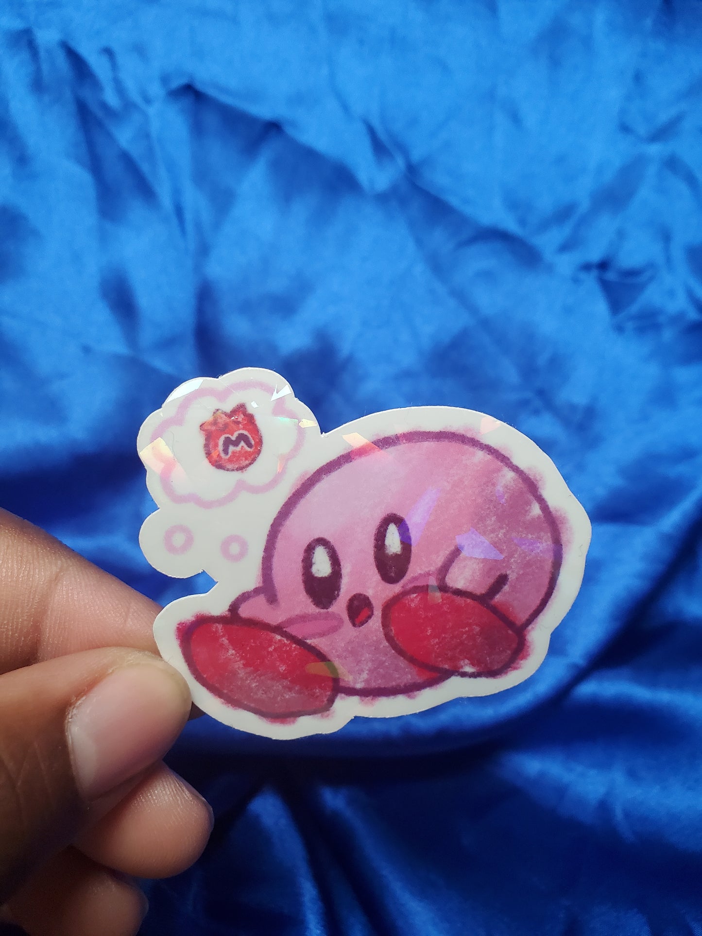 Doodle Kirby Thinking Sticker
