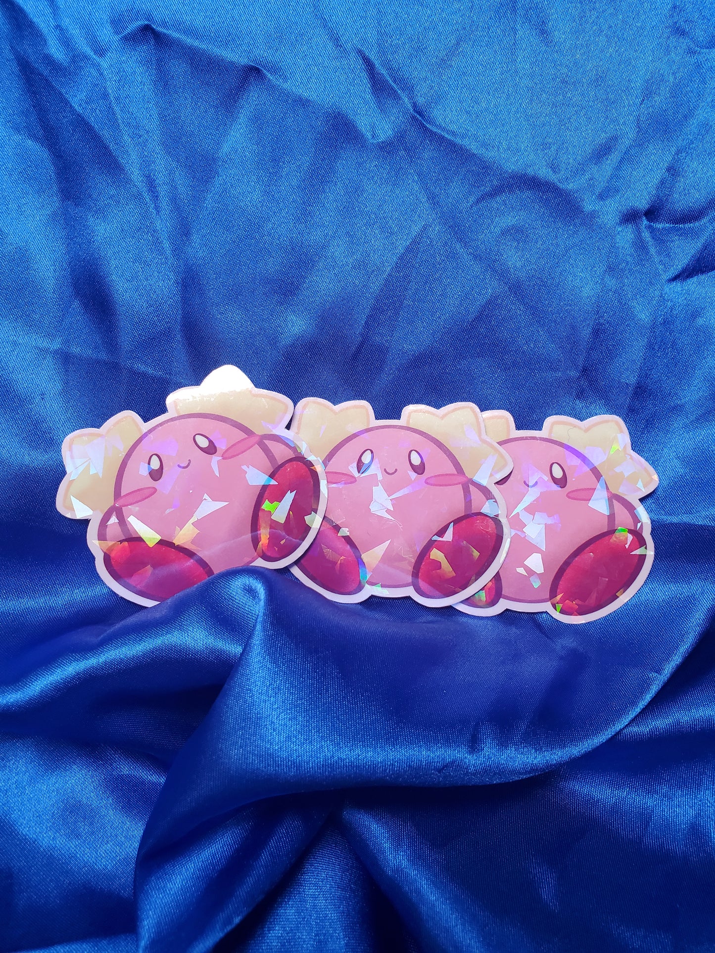 Doodle Twin Star Kirby Sticker