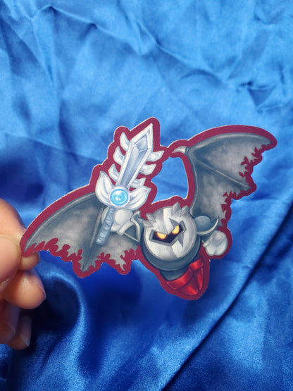 Doodle Dark Meta Knight Sticker