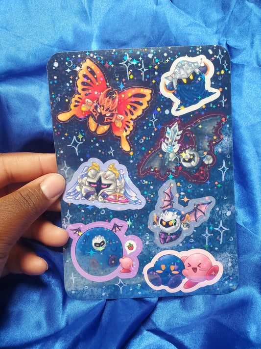 Doodle Meta Knights Sticker Sheet
