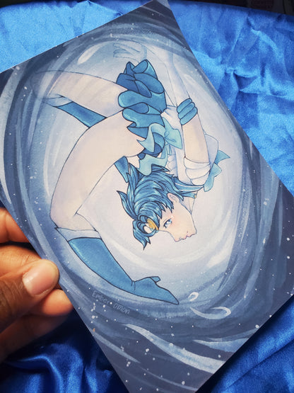 Watercolour Sailor Mercury Art Print