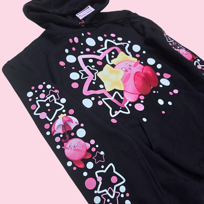 (Pre-order) Doodle Kirby Black Hoodie