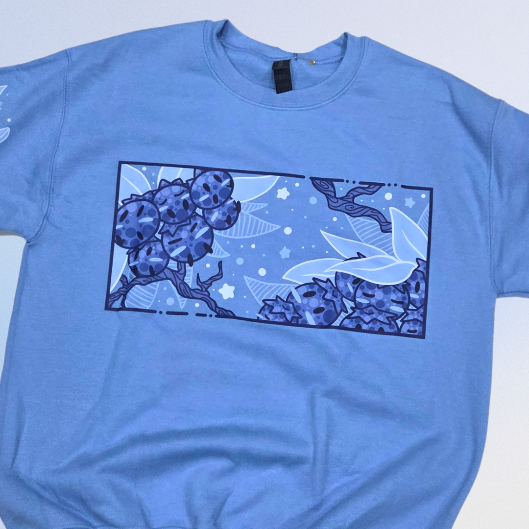 (Pre-order) Blueberry Bush Light Blue Crewneck