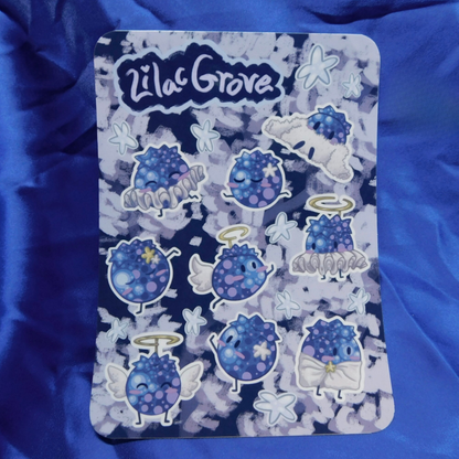 Blueberry Lilac Grove Sticker Sheet