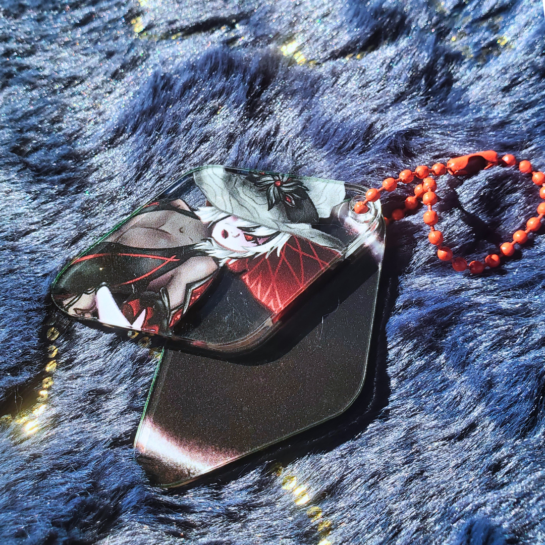 (Pre-order) Doodle Genshin Impact Arlecchino Witch Diamond Keychain