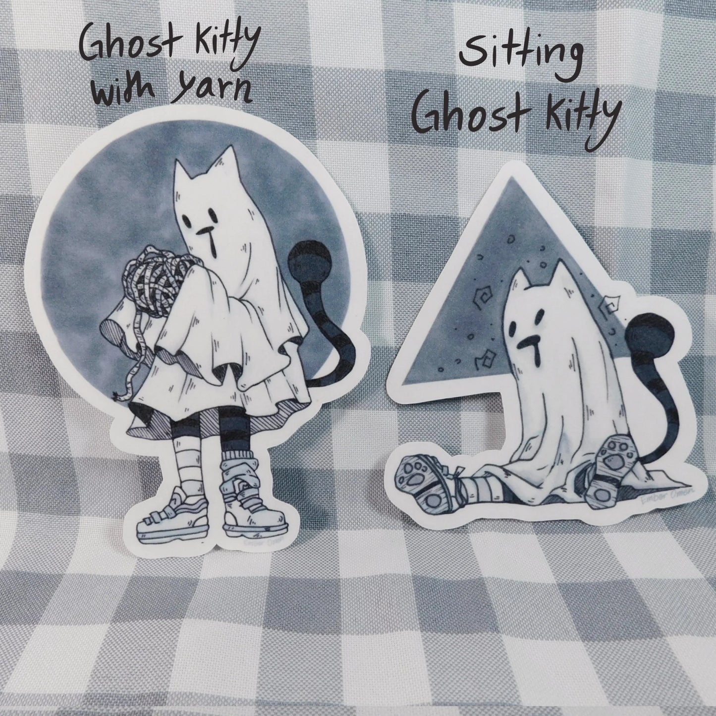 Ghost Kitty Quadruple Sticker pack