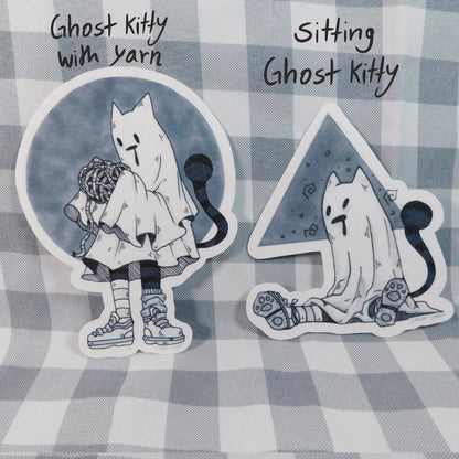 Ghost Kitty Quadruple Sticker pack