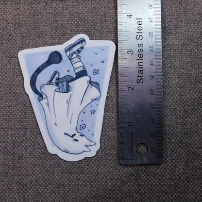 Ghost Kitty Quadruple Sticker pack