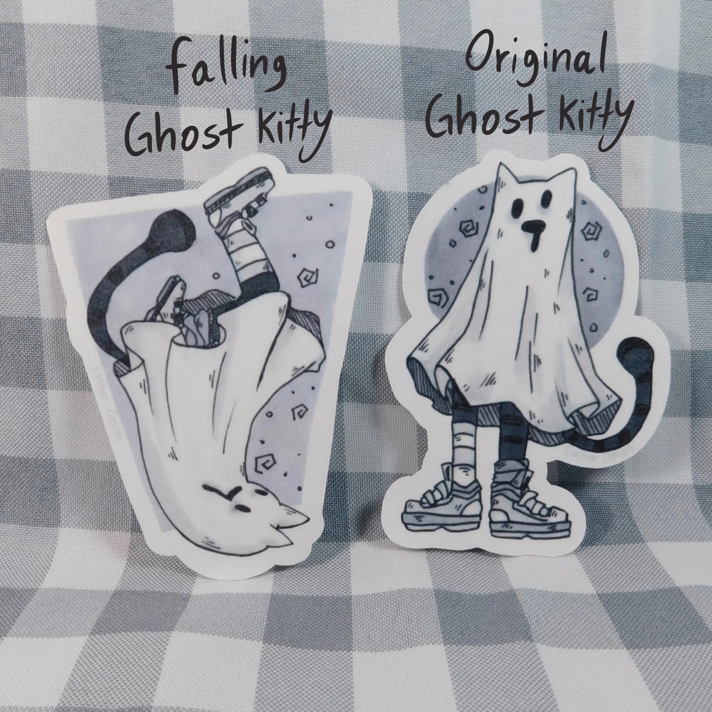 Ghost Kitty Quadruple Sticker pack