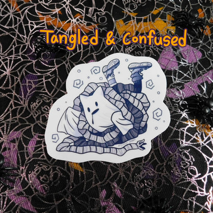 Halloween themed Ghost Kitty Stickers