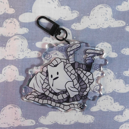 (Pre-order) Tangle & Confused Ghost Kitty Keychain