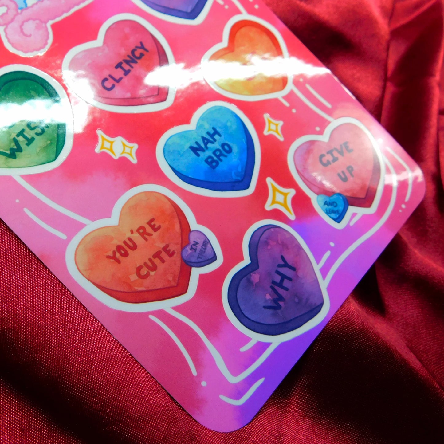 Bitter Sweet Anti-valentine' s Day Sticker Sheet