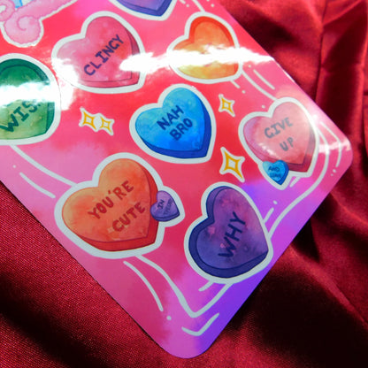 Bitter Sweet Anti-valentine' s Day Sticker Sheet