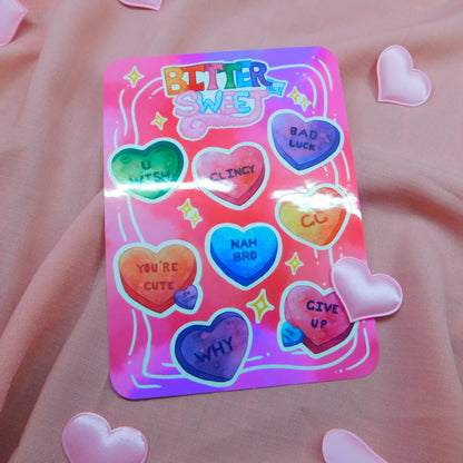Bitter Sweet Anti-valentine' s Day Sticker Sheet