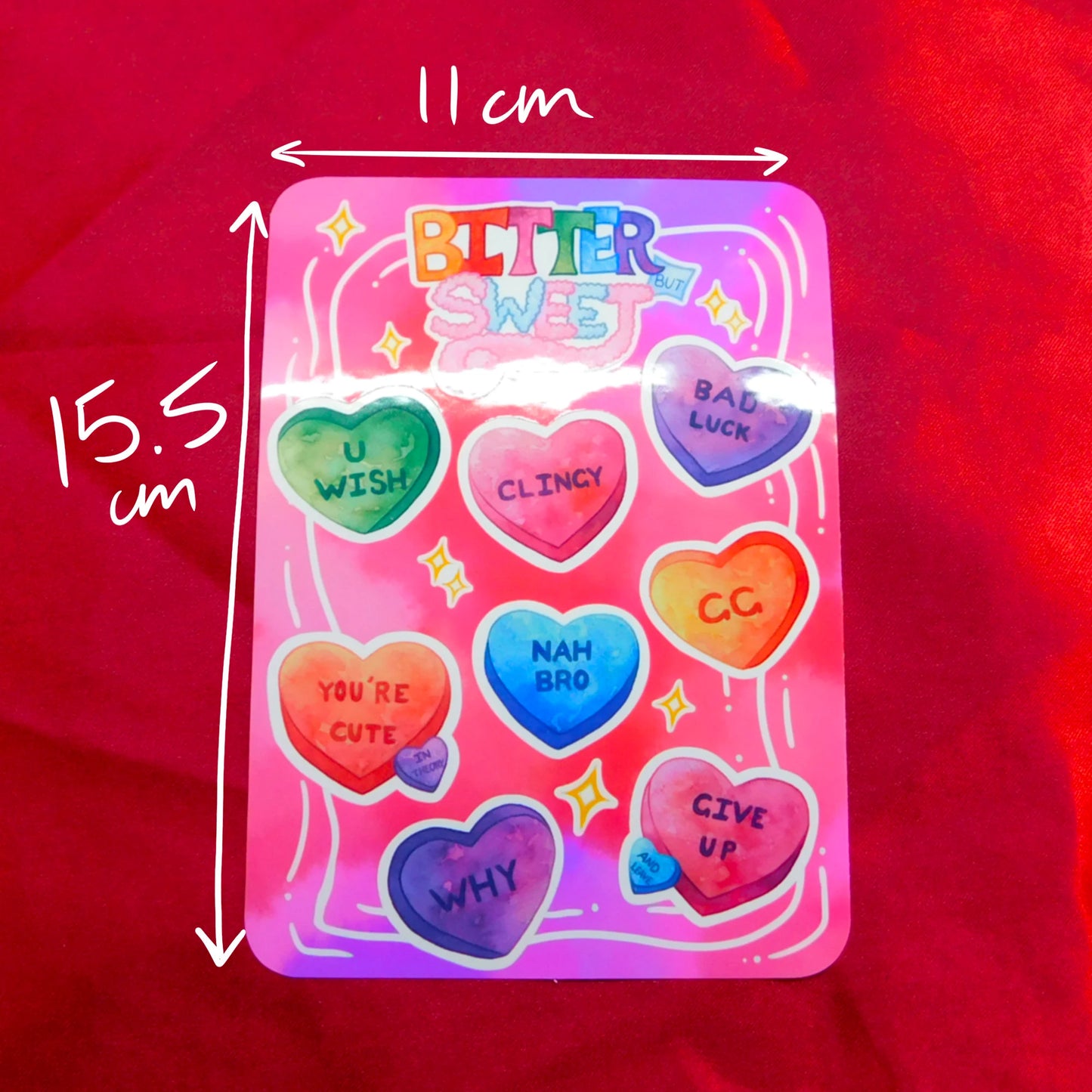 Bitter Sweet Anti-valentine' s Day Sticker Sheet