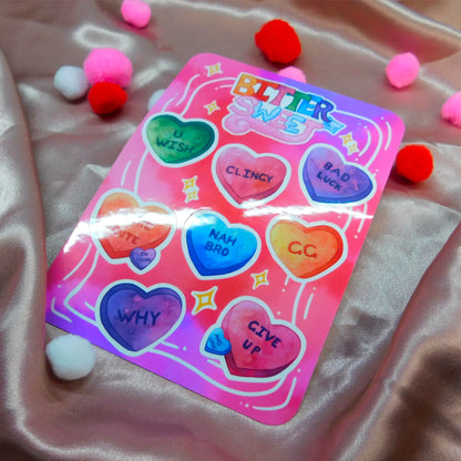 Bitter Sweet Anti-valentine' s Day Sticker Sheet